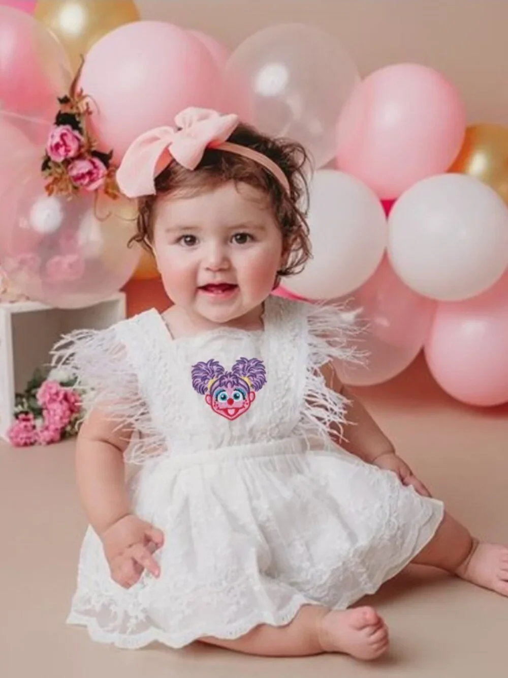 Abby Cadabby Dress Lace Birthday Outfit Sesame Street Clothes Dress romper